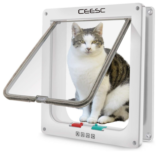 Puerta Abatible Para Perro Gato Mascota Tamaño Grande