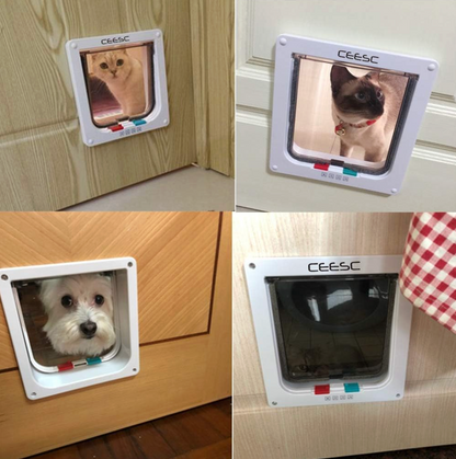 Puerta Abatible Para Perro Gato Mascota Tamaño Grande