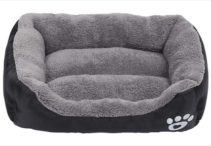 Cama Para Mascota, Impermeable Y Antideslizante - 50x40x15 cm Negro Gris