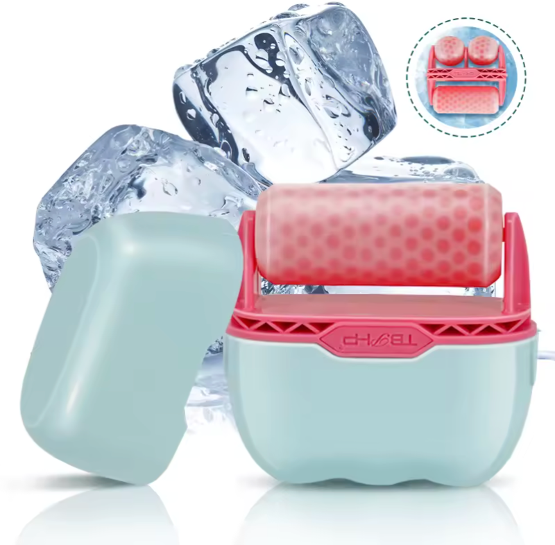 Rodillo Masajeador Facial 2 en 1 Ice Roller Efecto Frío