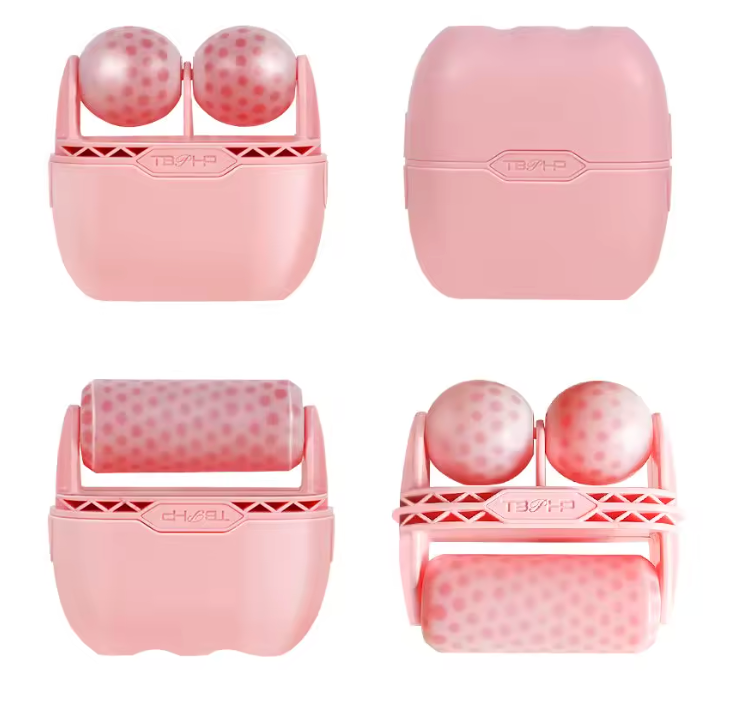 Rodillo Masajeador Facial 2 en 1 Ice Roller Efecto Frío