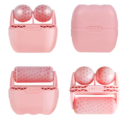 Rodillo Masajeador Facial 2 en 1 Ice Roller Efecto Frío
