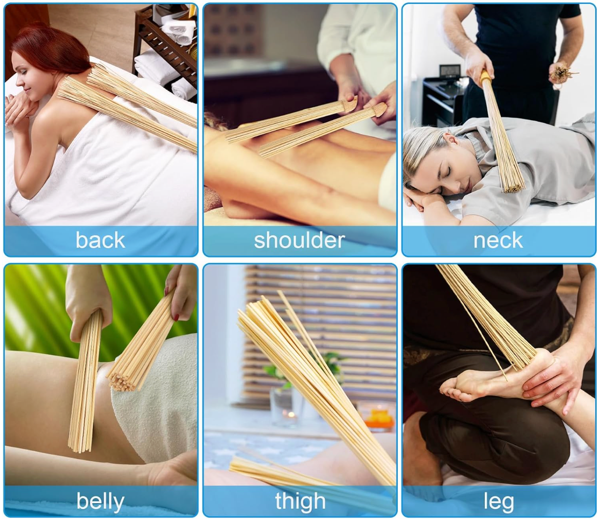 Varilla Vara de Masaje de Bambú Maderoterapia