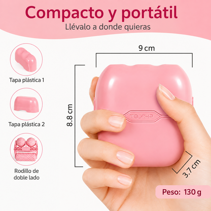 Rodillo Masajeador Facial 2 en 1 Ice Roller Efecto Frío