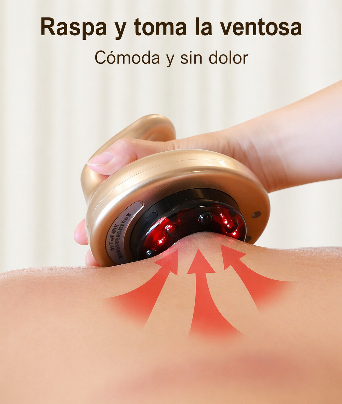 Masajeador Ventosa Eléctrica, Celulitis, Terapia De Raspado