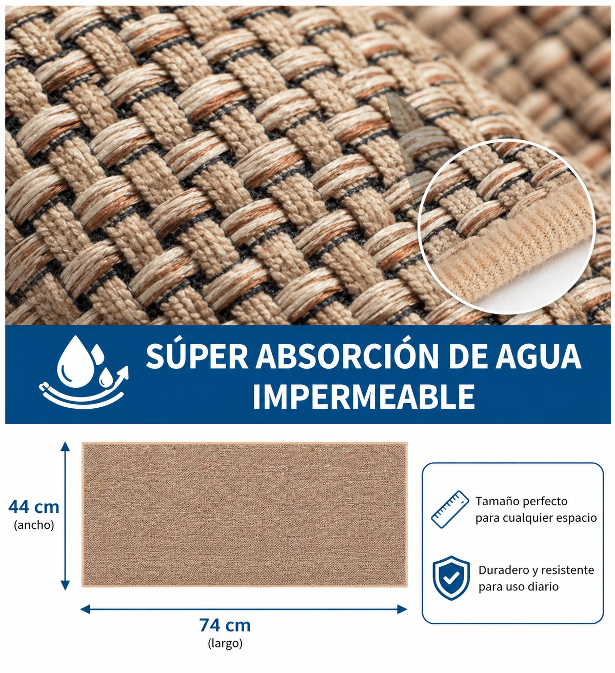 Alfombra Antideslizante para Cocina o Pasillo