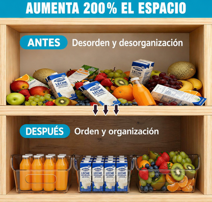 Cajas Organizadoras De Acrílico Heladera Alacena Multiuso