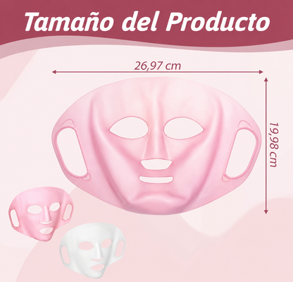 Máscara Facial Silicona 3D Reutilizable Antiage Hidratante