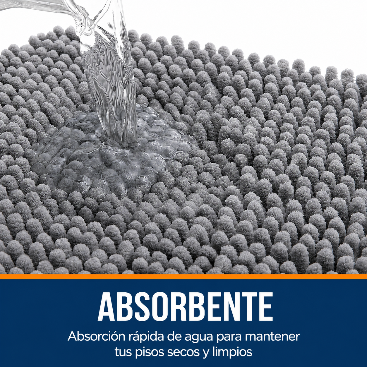 Alfombra Baño Felpilla Antideslizante Ultrasuave