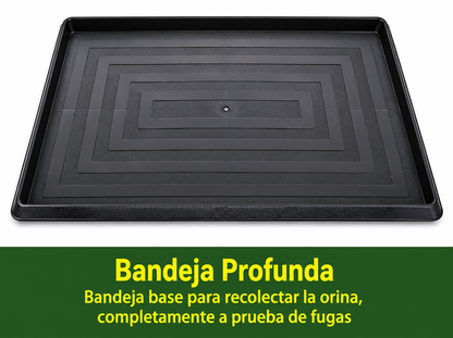 Alfombra sanitaria perros pasto artificial interior bandeja