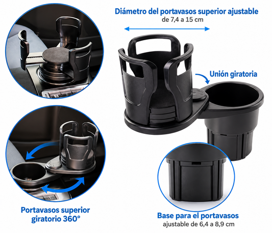 Posavaso Portavaso Mate Auto Camioneta Ajustable