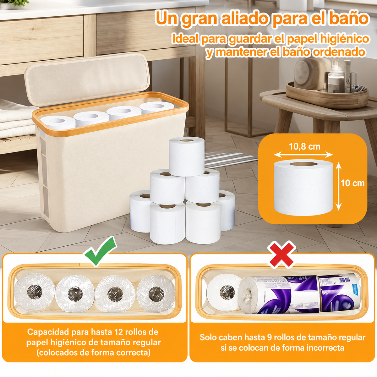 Organizador de Papel Higiénico