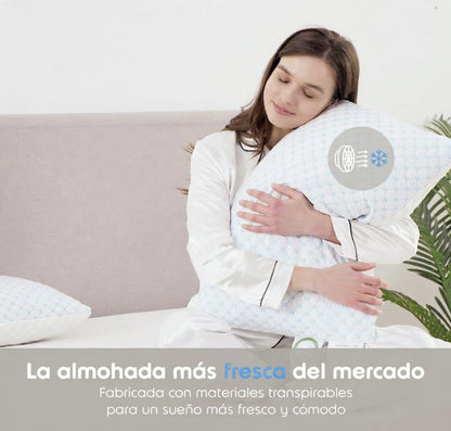 Almohada Espuma Viscoelástica Ajustable Ergonómica Cervical
