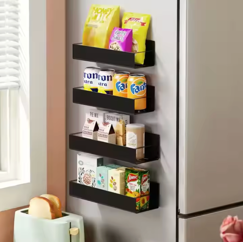 Repisa magnetica organizador cocina heladera 4 unidades