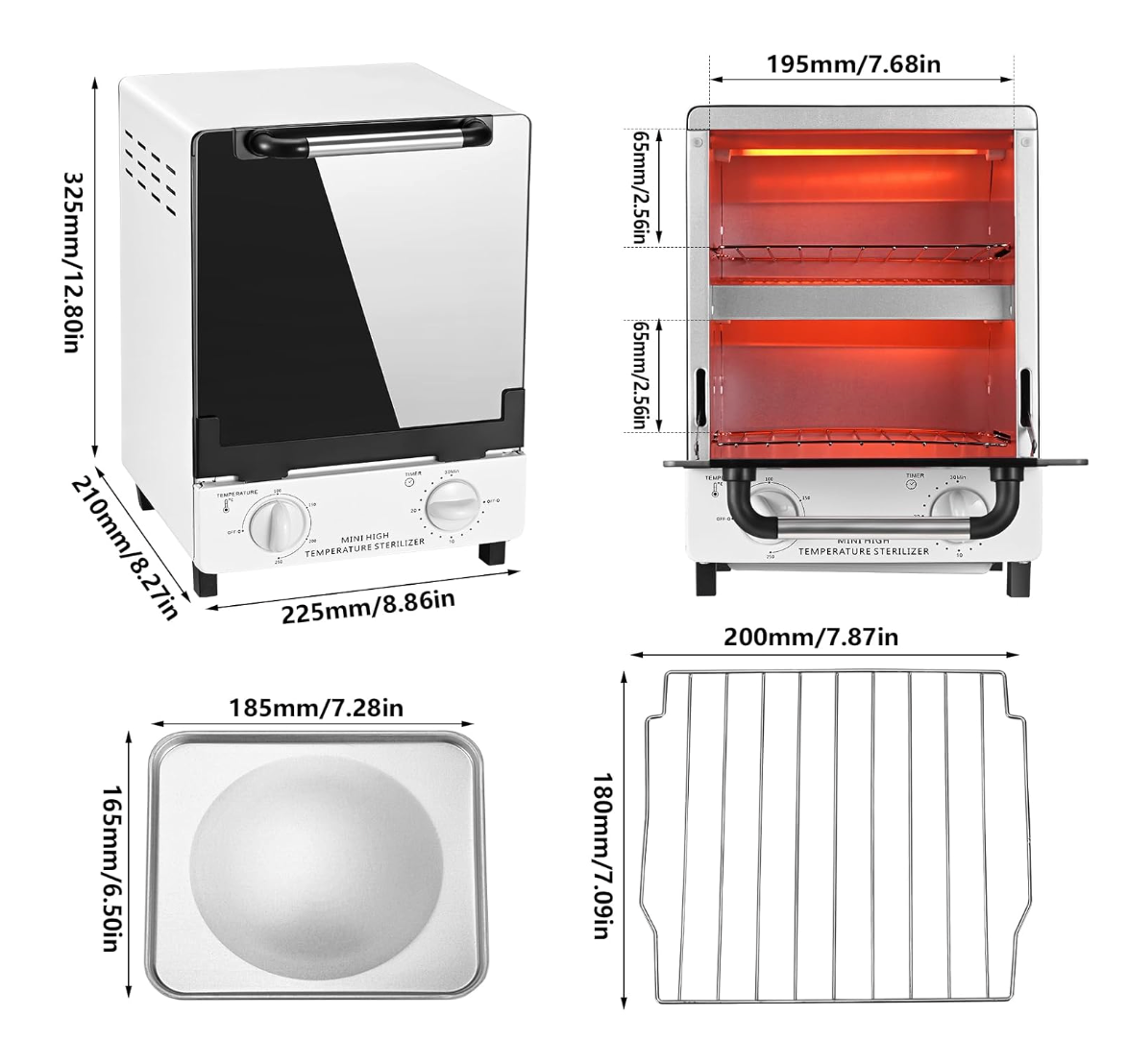 Horno Esterilizador de Calor Seco 12L