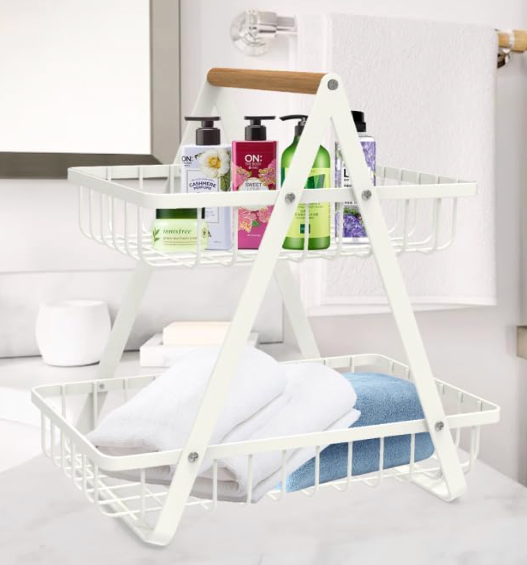 Frutero Organizador Canasta de dos Niveles Grande