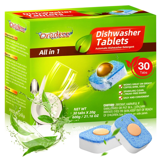 Detergente X30 Jabon Pastillas Lavavajillas 3 En 1 Ecologico