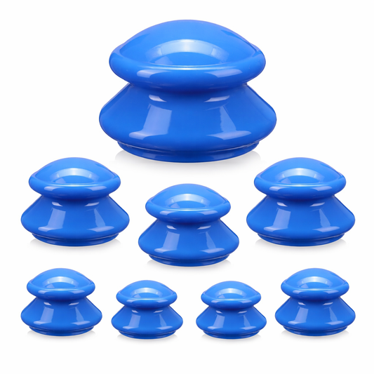 Kit 8 Ventosas Chinas Silicona Vacumterapia Cupping