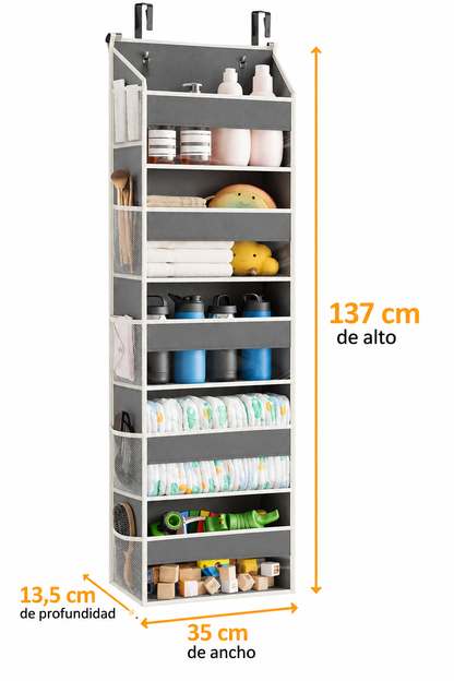 Organizador Colgante de Puerta o Armario de 5 Bolsillos