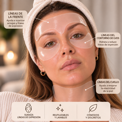 Parches de Silicona Faciales y cuello 4 piezas