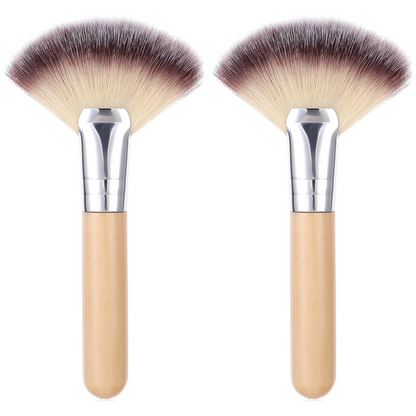 Pack de 2 Brochas Pinceles Abanico Soft