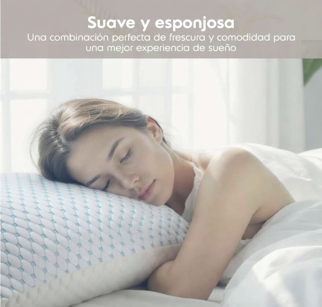 Almohada Espuma Viscoelástica Ajustable Ergonómica Cervical