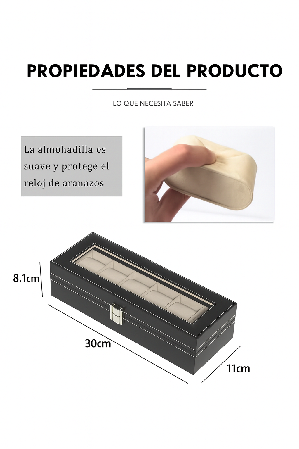 Caja Organizadora Estuche de Relojes Relojero