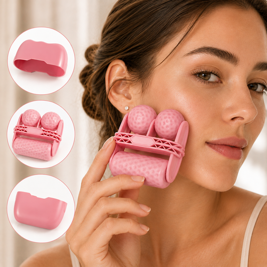 Rodillo Masajeador Facial 2 en 1 Ice Roller Efecto Frío