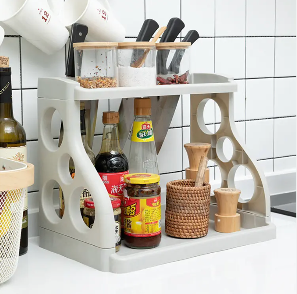 Estante Organizador de Cocina Especiero Gris