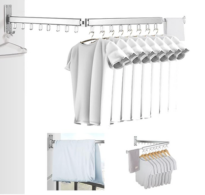 Tendedero Perchero Plegable de Pared Metalico