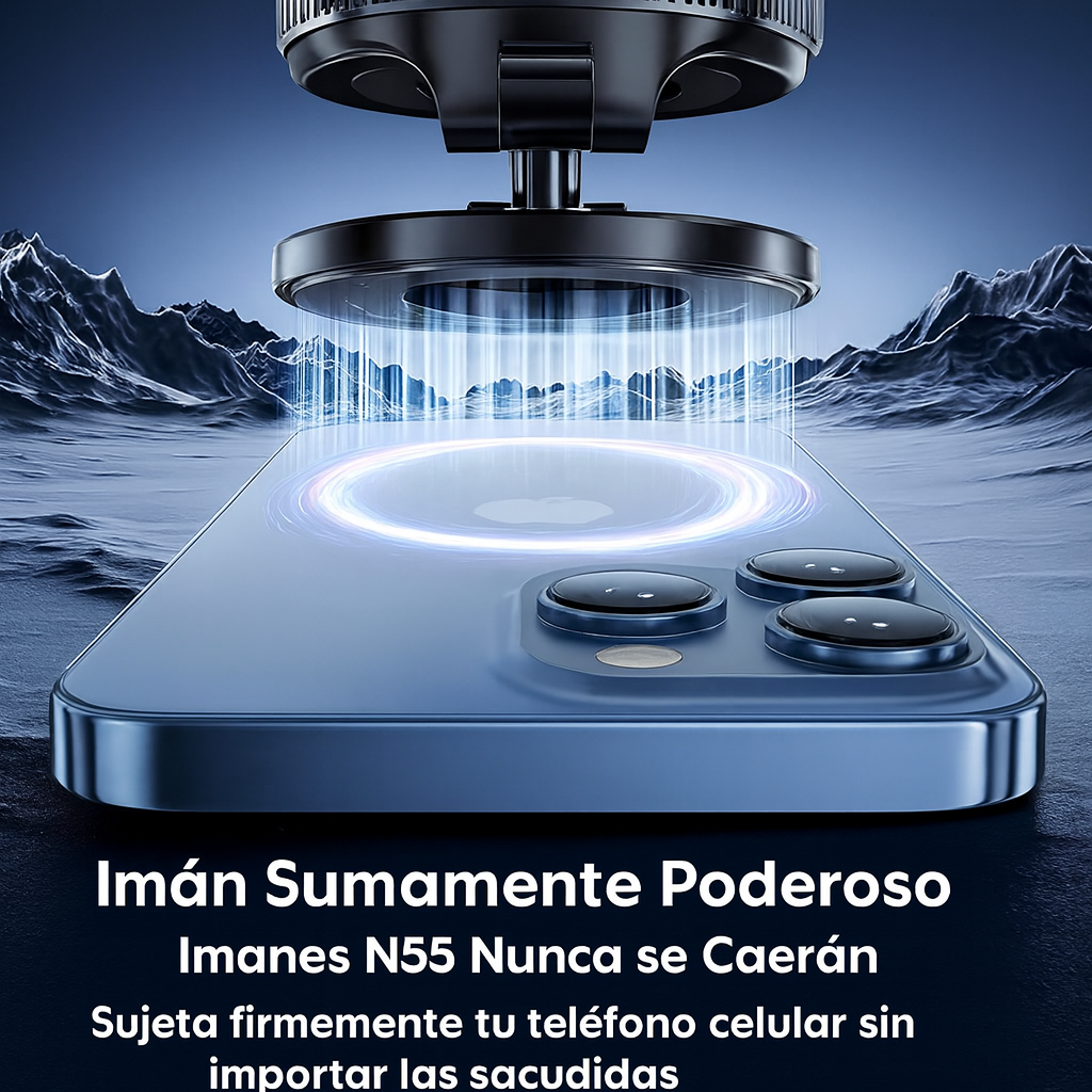 Soporte Magnético 360° Celular Auto Escritorio Firme