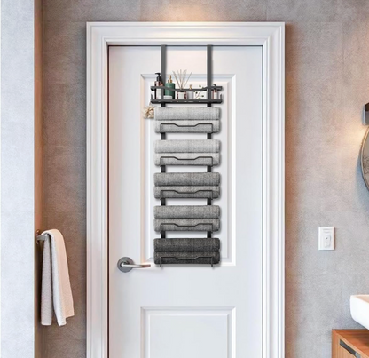 Toallero Puerta Perchero Colgante 6 Niveles para Baño