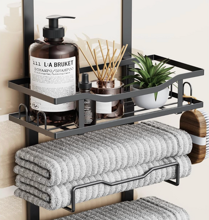 Toallero Puerta Perchero Colgante 6 Niveles para Baño
