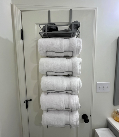 Toallero Puerta Perchero Colgante 6 Niveles para Baño