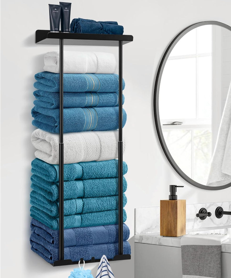 Toallero Pared Extensible Ajustable Sin Taladro