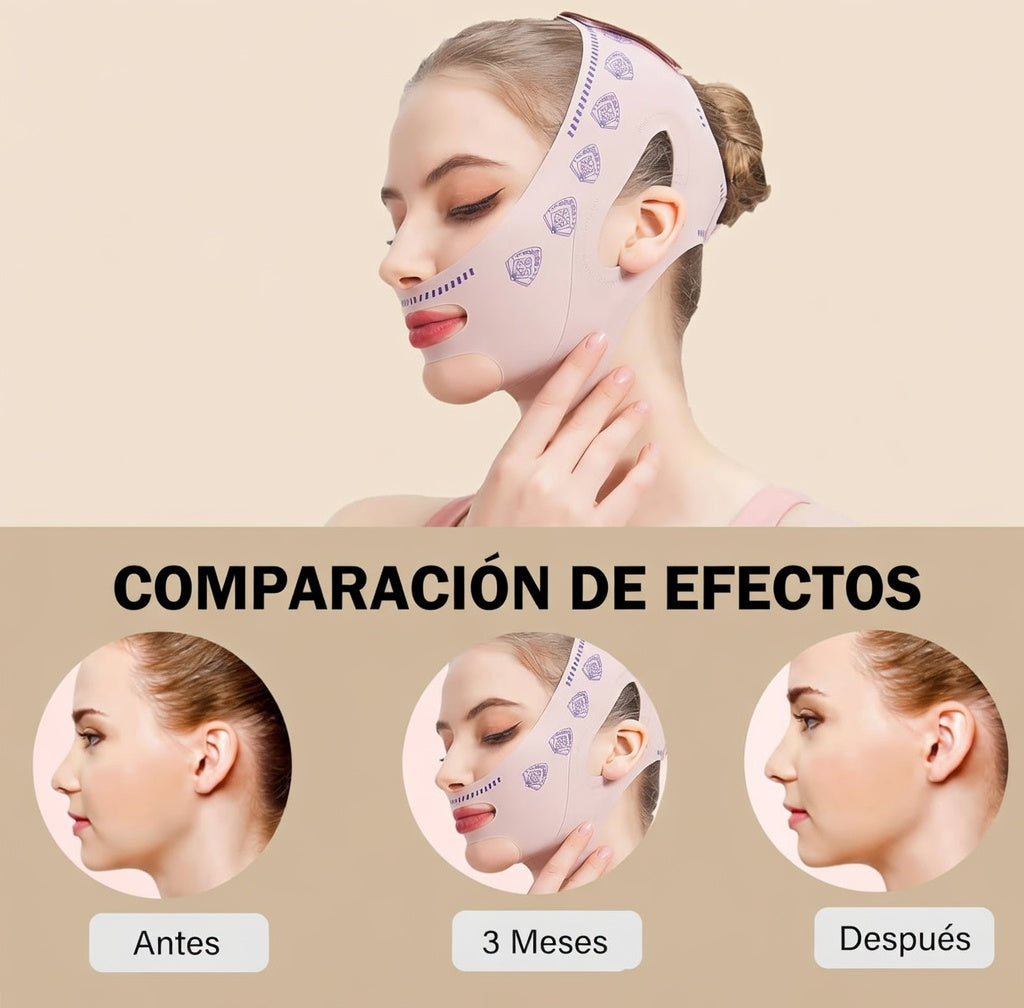 Faja Mascara Banda V line Coreana para Papada