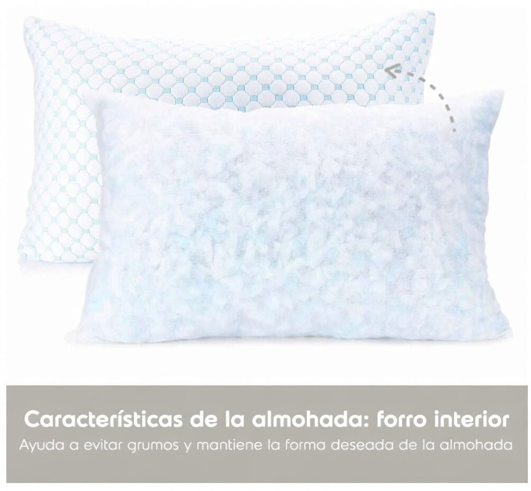 Almohada Espuma Viscoelástica Ajustable Ergonómica Cervical