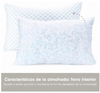 Almohada Espuma Viscoelástica Ajustable Ergonómica Cervical