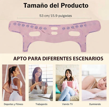 Faja Mascara Banda V line Coreana para Papada