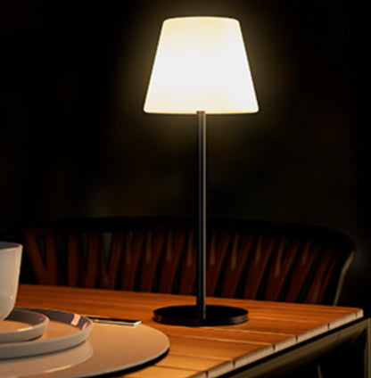 Lámpara de Mesa Blanca Dos Alturas Tamaño Grande