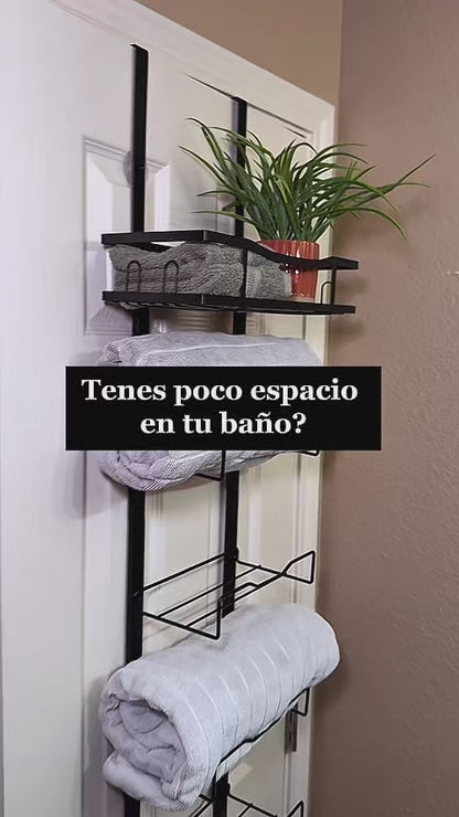 Toallero Puerta Perchero Colgante 6 Niveles para Baño