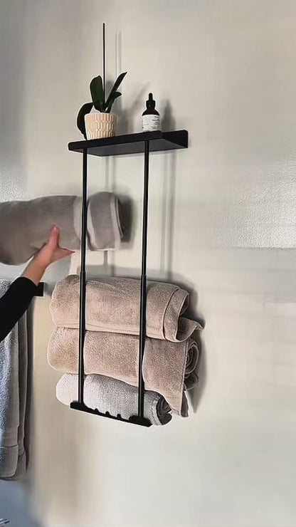 Toallero Pared Extensible Ajustable Sin Taladro