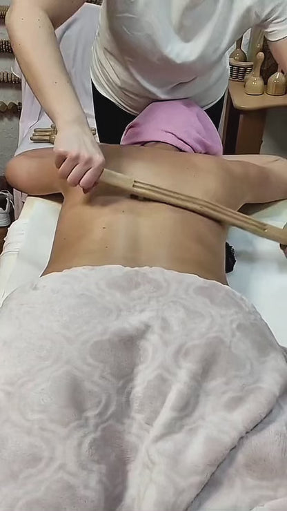 Palo Guasha de Madera para Masaje Maderoterapia