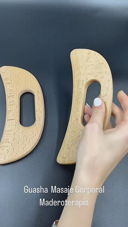 Guasha para Masaje Corporal de Madera