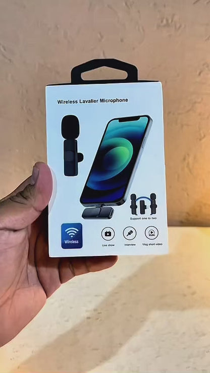 Micrófono Doble Inalámbrico Solapero Para Celular Usb-c Lightning