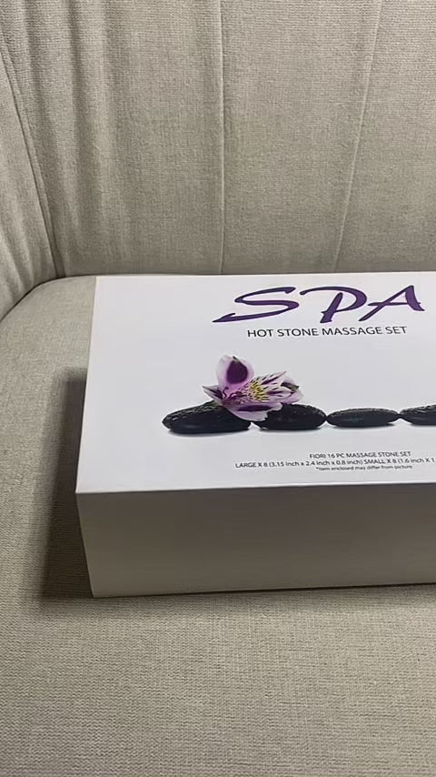 Set de 16 Piedras Calientes para Masaje