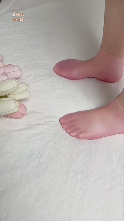 Set de Medias Calcetines y Guantes de Silicona Hidratantes