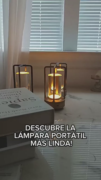 Lámpara de Mesa Vidrio
