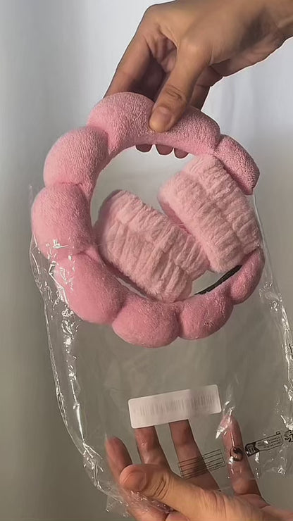 Vincha Burbuja + muñequeras Set de 6 Piezas