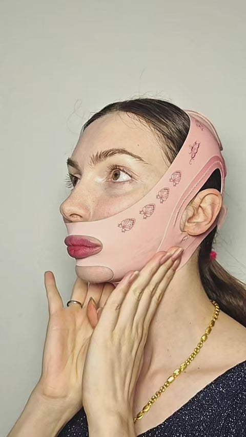 Faja Mascara Banda V line Coreana para Papada